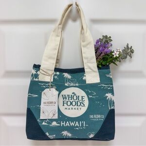 Whole Foods Hawai‘i Tag Aloha Mini Hawaiian Island Organic Canvas Tote